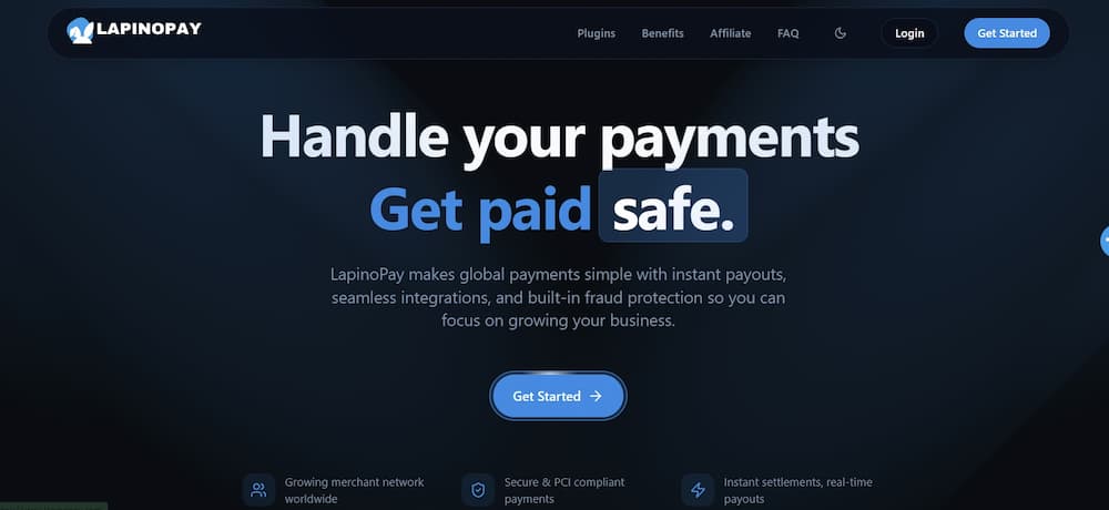 Un'alternativa a Lapinopay: sicura, con un prelievo minimo di 10 dollari e pagamenti in criptovalute. Alternative a Lapinopay (1)