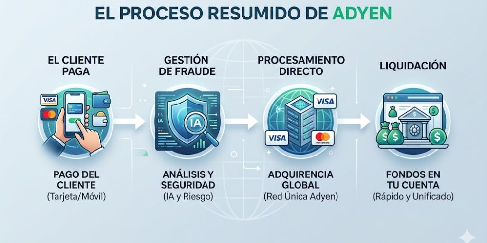 Adyen como pasarela de pago: cómo funciona, ventajas y alternativas 2 asi funciona adyen como psarela de pago