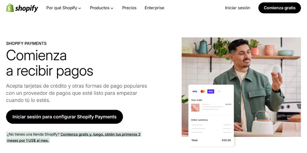 Pasarelas de pago para Shopify: opciones, ventajas y cuál elegir 1 pasarelas de pago para shopify